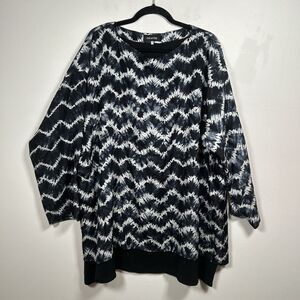 Eskandar Size 2 O/S Shibori Silk Double Layer Tunic Shirt Top Art Lagenlook